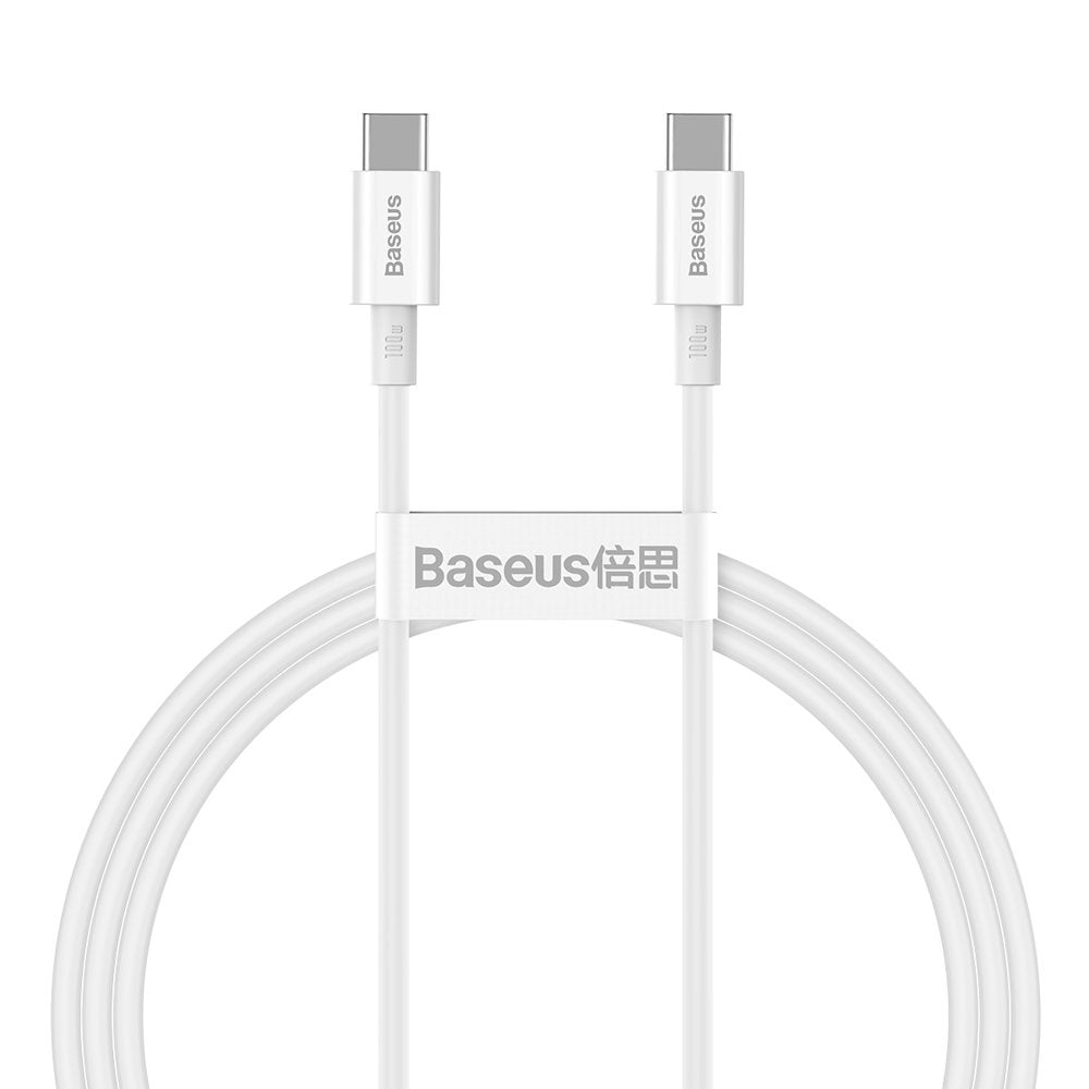 Cablu Baseus Superior Series (CATYS-B02), Type-C, 100W, 1m, Alb
