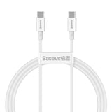 Cablu Baseus Superior Series (CATYS-B02), Type-C, 100W, 1m, Alb