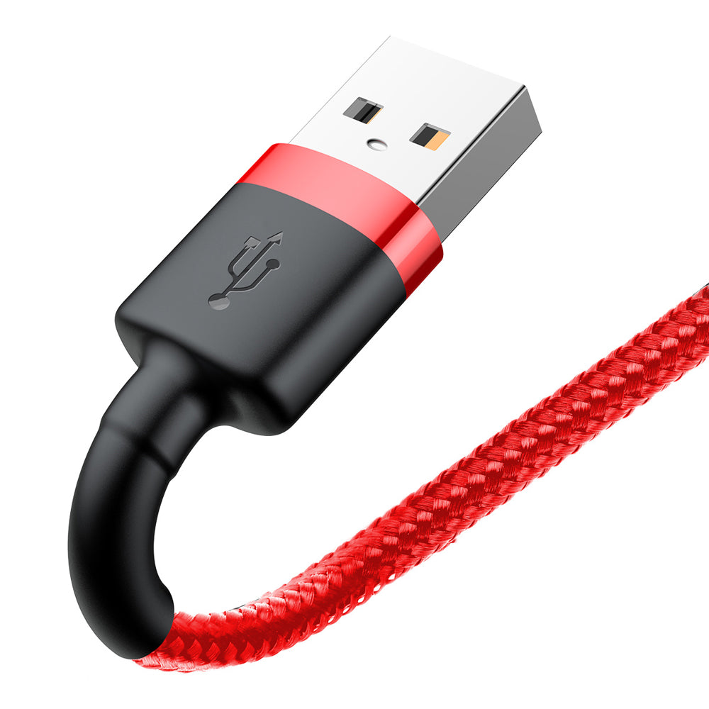 Cablu Baseus Cafule (CALKLF-C09), USB to Lightning, 1.5A, 2m, Rosu