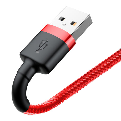 Cablu Baseus Cafule (CALKLF-C09), USB to Lightning, 1.5A, 2m, Rosu