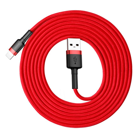 Cablu Baseus Cafule (CALKLF-C09), USB to Lightning, 1.5A, 2m, Rosu