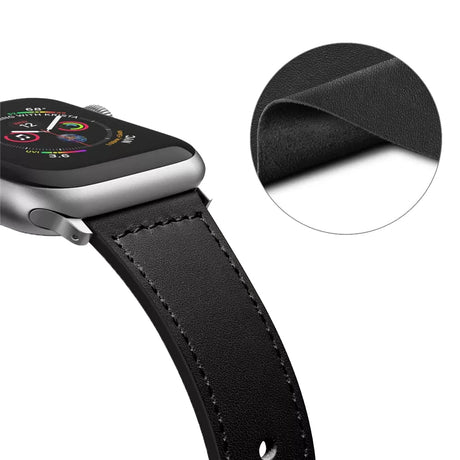 Curea smartwatch Techsuit Watchband (W033) for MEN compatibil cu Apple Watch 1/2/3/4/5/6/7/8/9/10/11/SE/SE 2/SE 3 (38/40/41/42mm), Negru