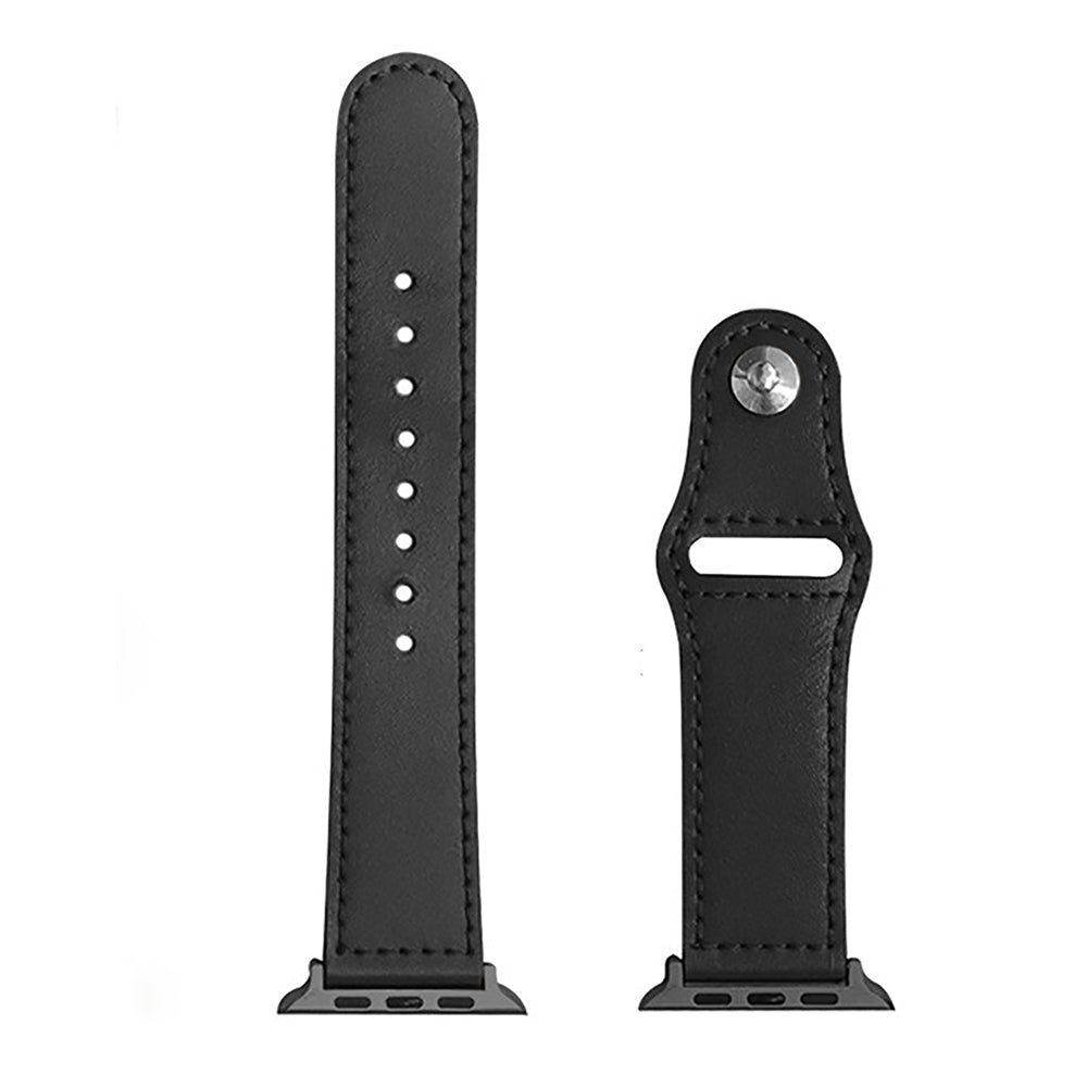 Curea smartwatch Techsuit Watchband (W033) for MEN compatibil cu Apple Watch 1/2/3/4/5/6/7/8/9/10/11/SE/SE 2/SE 3 (38/40/41/42mm), Negru