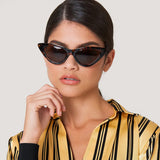 Techsuit Sunglasses (5040), for Women, PC Frame and Lens, Triangular, Leopard