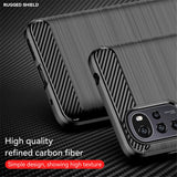 Husa de protectie Techsuit Carbon Silicone compatibil cu Motorola Moto G22, Negru
