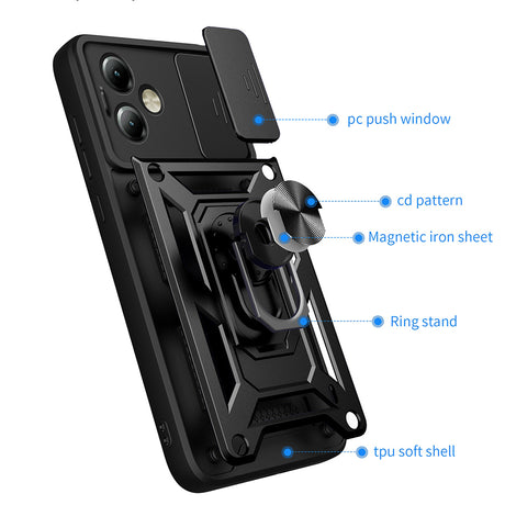 Husa de protectie Techsuit CamShield Series compatibil cu Motorola Moto G14, Albastru