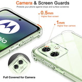 Husa de protectie Techsuit Shockproof Clear Silicone compatibil cu Motorola Moto G54 Power Edition / G64, Transparent