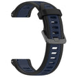 Curea smartwatch Techsuit Watchband 18mm (W053) compatibil cu Huawei Watch GT 4 (41mm)/W1/Honor Watch S1/Garmin Venu 2S/Vivoactive 4S, Albastru Inchis