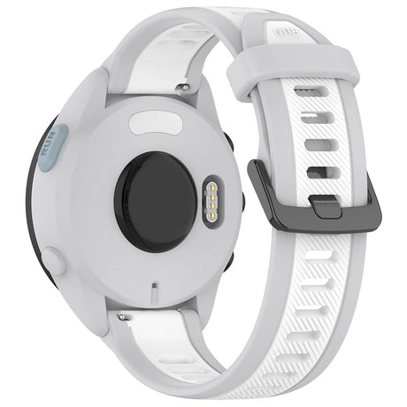 Curea Techsuit Watchband 20mm pentru Galaxy Watch 4/5/Active 2 / Samsung Garmin vivoactive 3, albă