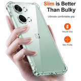 Husa de protectie Techsuit Shockproof Clear Silicone compatibil cu OnePlus Nord 3, Transparent