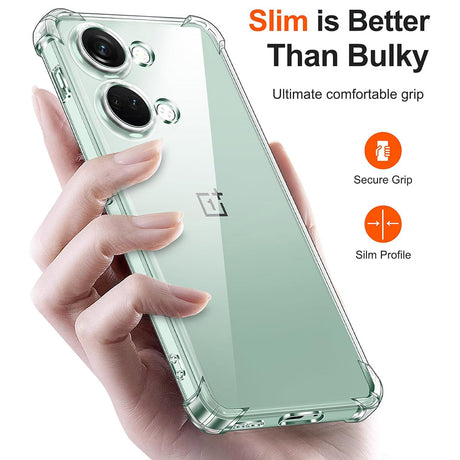 Husa de protectie Techsuit Shockproof Clear Silicone compatibil cu OnePlus Nord 3, Transparent