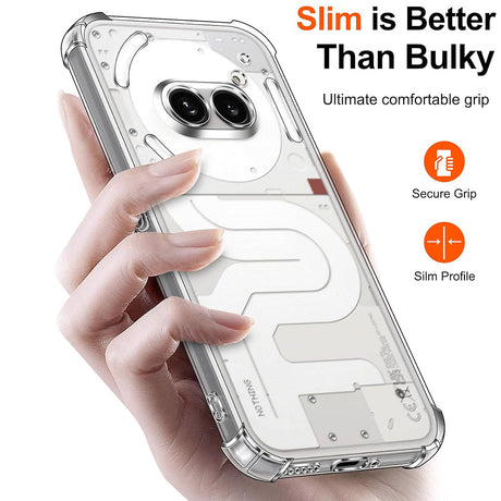 Husa de protectie Techsuit Shockproof Clear Silicone compatibil cu Nothing Phone (2a) / (2a) Plus, Transparent