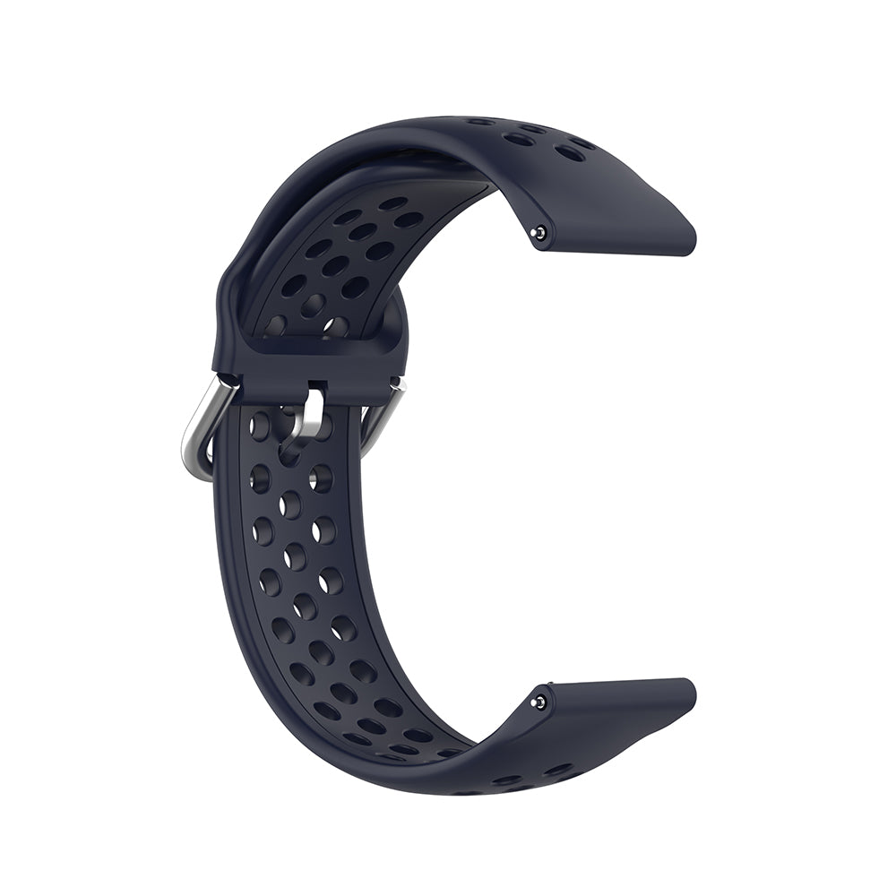 Curea smartwatch Techsuit Watchband 22mm (W004) compatibil cu Samsung Galaxy Watch (46mm)/Watch 3/Gear S3, Huawei Watch GT/GT 2/GT 3 (46mm), Albastru Inchis