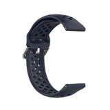 Curea smartwatch Techsuit Watchband 22mm (W004) compatibil cu Samsung Galaxy Watch (46mm)/Watch 3/Gear S3, Huawei Watch GT/GT 2/GT 3 (46mm), Albastru Inchis