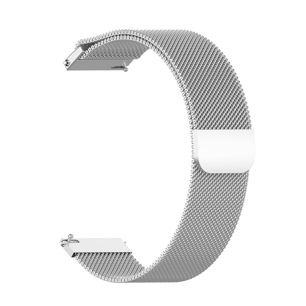 Curea smartwatch Techsuit Watchband 22mm (W009) compatibil cu Samsung Galaxy Watch (46mm)/Watch 3/Gear S3, Huawei Watch GT/GT 2/GT 3 (46mm), Argintiu