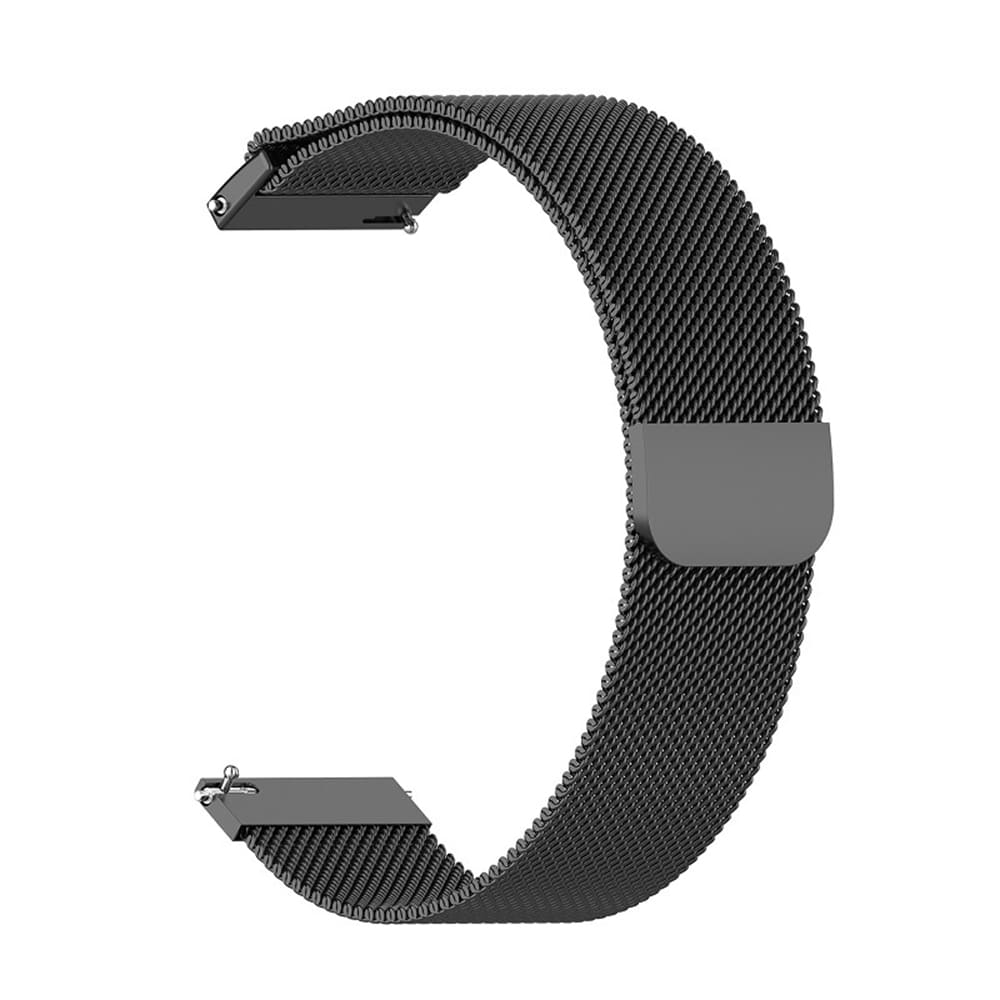 Curea smartwatch Techsuit Watchband 20mm (W009) compatibil cu Samsung Galaxy Watch 4/5/Active 2, Huawei Watch GT 3 (42mm)/GT 3 Pro (43mm), Negru