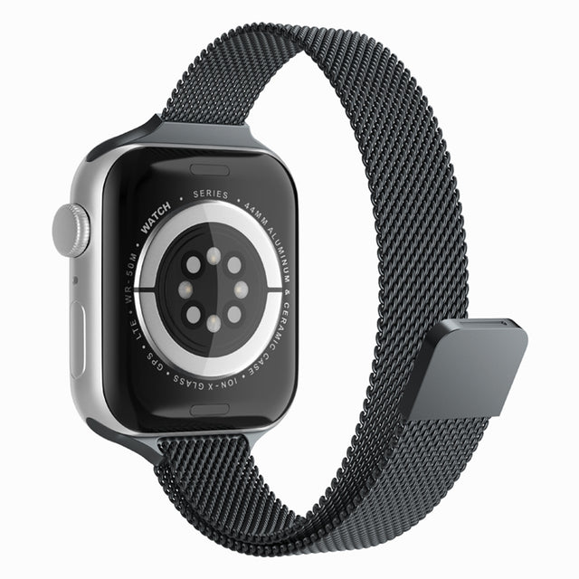 Curea smartwatch Techsuit Watchband (W034) compatibil cu Apple Watch 1/2/3/4/5/6/7/8/9/10/11/SE/SE 2/SE 3/Ultra/2/3 (42/44/45/46/49mm), Negru