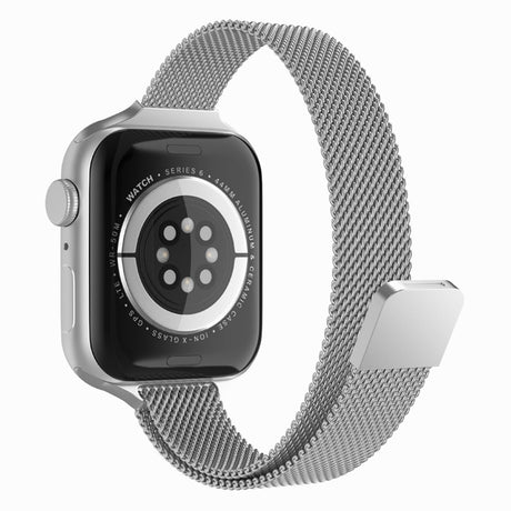 Curea smartwatch Techsuit Watchband (W034) compatibil cu Apple Watch 1/2/3/4/5/6/7/8/9/10/11/SE/SE 2/SE 3/Ultra/2/3 (42/44/45/46/49mm), Argintiu