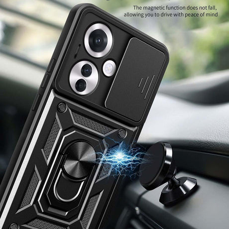 Husa de protectie Techsuit CamShield Series compatibil cu Oppo Reno11 F, Negru