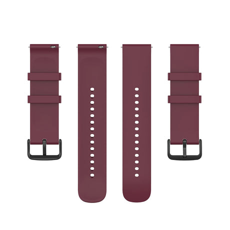 Curea smartwatch Techsuit Watchband 20mm (W001) compatibil cu Samsung Galaxy Watch 4/5/Active 2, Huawei Watch GT 3 (42mm)/GT 3 Pro (43mm), Rosu Inchis