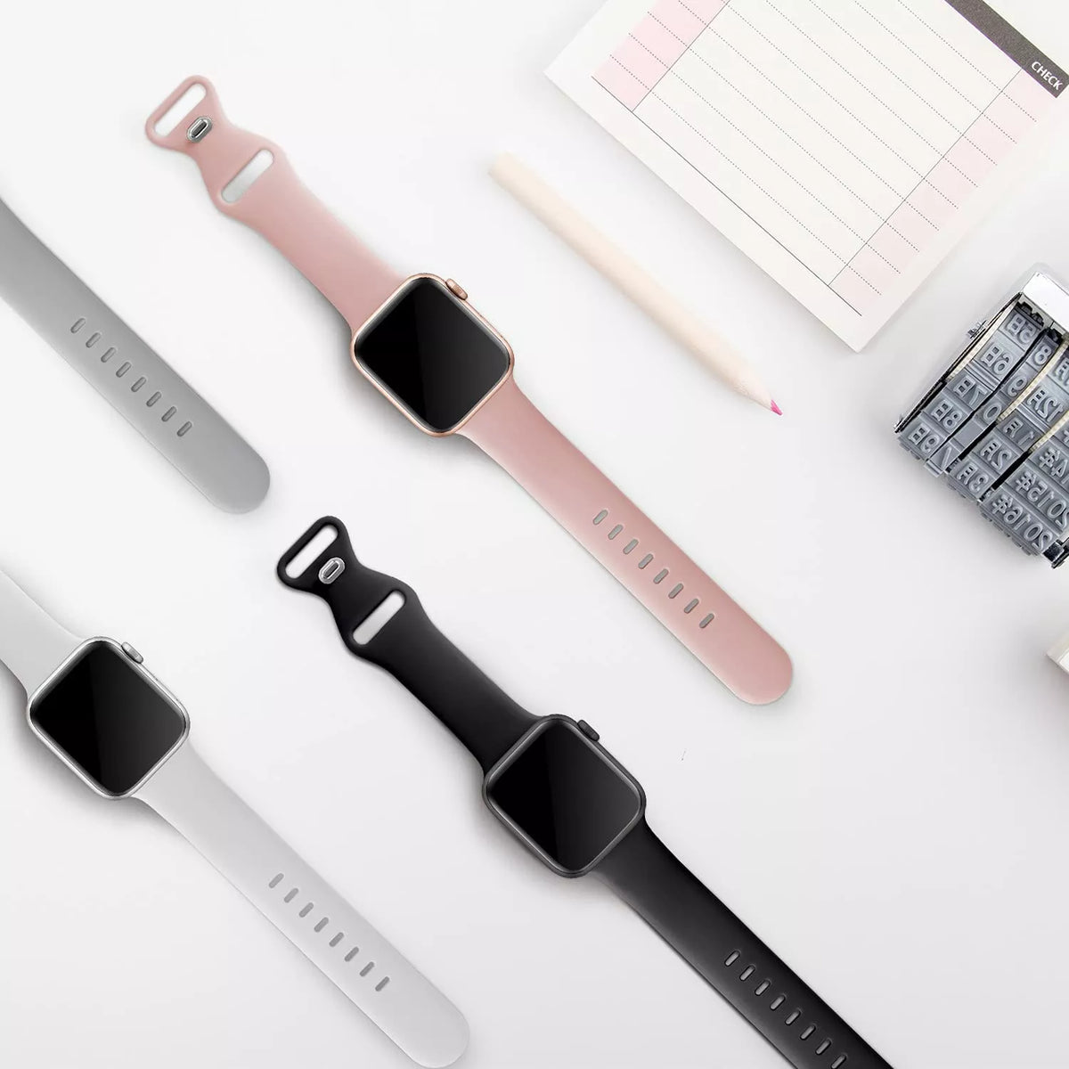 Curea smartwatch Techsuit Watchband (W031) compatibil cu Apple Watch 1/2/3/4/5/6/7/8/9/10/11/SE/SE 2/SE 3/Ultra/2/3 (42/44/45/46/49mm), Gri