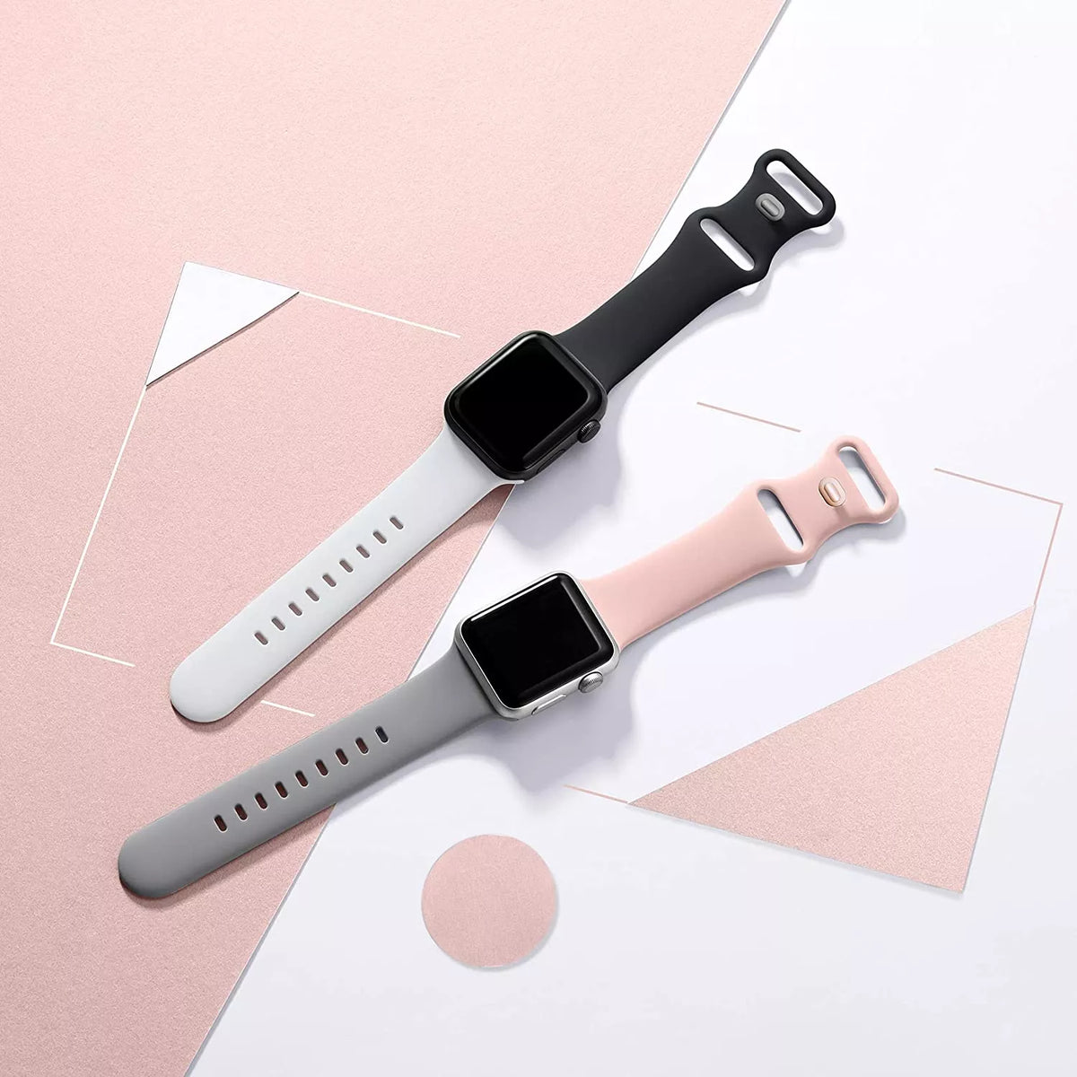 Curea smartwatch Techsuit Watchband (W031) compatibil cu Apple Watch 1/2/3/4/5/6/7/8/9/10/11/SE/SE 2/SE 3 (38/40/41/42mm), Gri