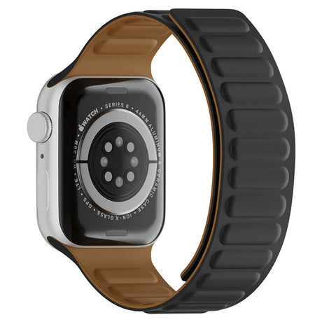 Curea smartwatch Techsuit Watchband (W035) compatibil cu Apple Watch 1/2/3/4/5/6/7/8/9/10/11/SE/SE 2/SE 3 (38/40/41/42mm), Negru