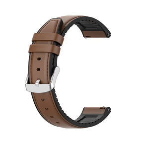 Curea smartwatch Techsuit Watchband 22mm (W007) compatibil cu Samsung Galaxy Watch (46mm)/Watch 3/Gear S3, Huawei Watch GT/GT 2/GT 3 (46mm), Maro