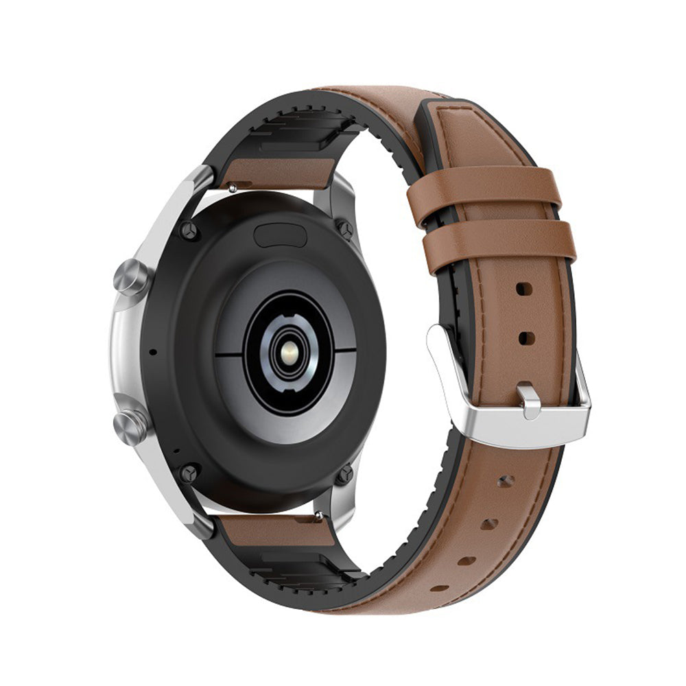 Curea smartwatch Techsuit Watchband 22mm (W007) compatibil cu Samsung Galaxy Watch (46mm)/Watch 3/Gear S3, Huawei Watch GT/GT 2/GT 3 (46mm), Maro