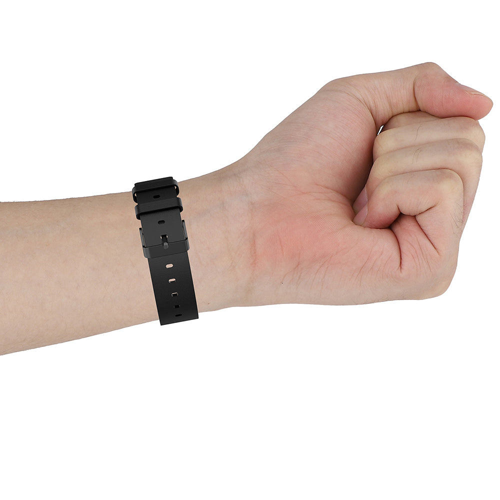 Curea smartwatch Techsuit Watchband 22mm (W007PU) compatibil cu Samsung Galaxy Watch (46mm)/Watch 3/Gear S3, Huawei Watch GT/GT 2/GT 3 (46mm), Alb