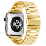 Curea smartwatch Techsuit Watchband (W036) compatibil cu Apple Watch 1/2/3/4/5/6/7/8/9/10/11/SE/SE 2/SE 3/Ultra/2/3 (42/44/45/46/49mm), Auriu
