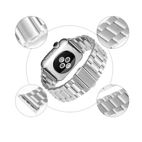 Curea smartwatch Techsuit Watchband (W036) compatibil cu Apple Watch 1/2/3/4/5/6/7/8/9/10/11/SE/SE 2/SE 3/Ultra/2/3 (42/44/45/46/49mm), Auriu