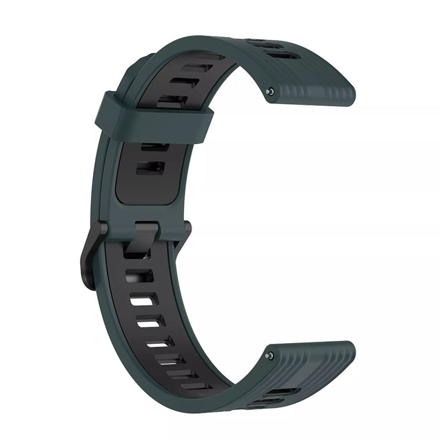 Curea smartwatch Techsuit Watchband 20mm (W002) compatibil cu Samsung Galaxy Watch 4/5/Active 2, Huawei Watch GT 3 (42mm)/GT 3 Pro (43mm), Verde