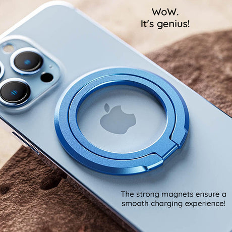 Suport Techsuit MagSafe Phone Ring (MPR3), Round Shape, Aluminium Alloy, 3M, Auriu