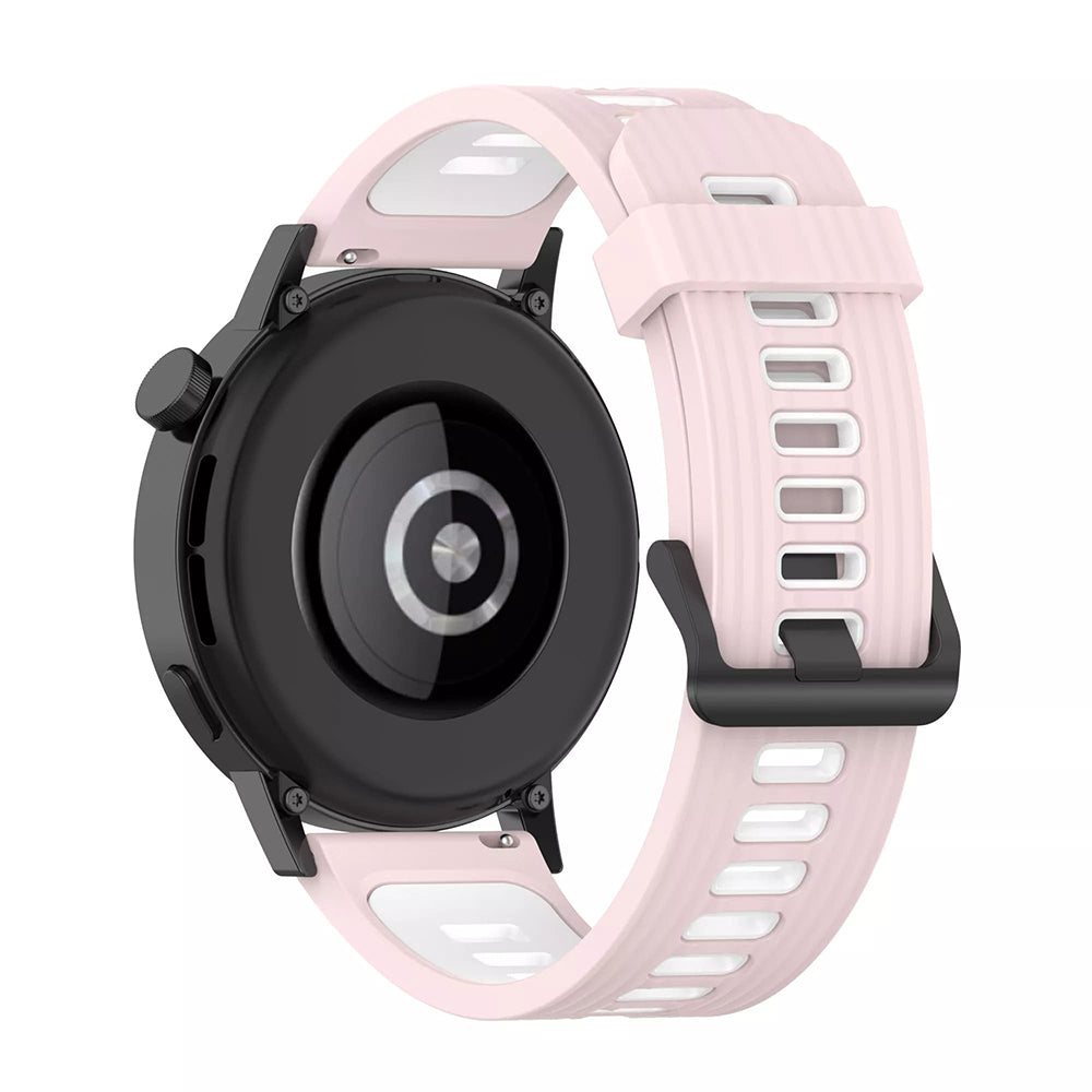Curea smartwatch Techsuit Watchband 22mm (W002) compatibil cu Huawei Watch GT 2 (46mm)/GT 2 Pro/GT 3 Pro (46mm)/Ultimate, Xiaomi Watch S1, Roz