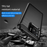 Husa de protectie Techsuit Carbon Silicone compatibil cu Xiaomi Redmi 10C, Negru