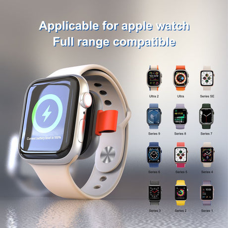 Incarcator Lito Magnetic Wireless (LC03), for Apple Watch, with Keyring, Charge On the Go, 5W, 1A, Negru
