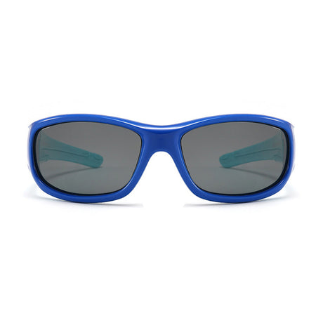Techsuit Sunglasses Polarised (800-C29), for Kids, Sport Type, Flexible, Albastru / Dark Blue