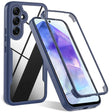 Folie de protectie Techsuit ColorVerse 360 Series + compatibil cu Samsung Galaxy A54, Albastru