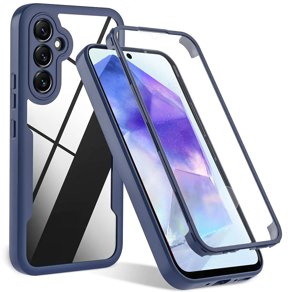 Folie de protectie Techsuit ColorVerse 360 Series + compatibil cu Samsung Galaxy A54, Albastru