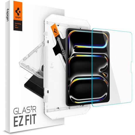 Husa de protectie tableta Spigen Glas.TR EZ-FIT (AGL07793) compatibil cu iPad Pro 13 (2024) / iPad Pro 13 (2025), Transparent