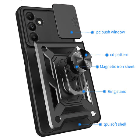 Husa de protectie Techsuit CamShield Series compatibil cu Samsung Galaxy M15, Roz Auriu