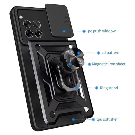 Husa de protectie Techsuit CamShield Series compatibil cu OnePlus 12R, Roz Auriu