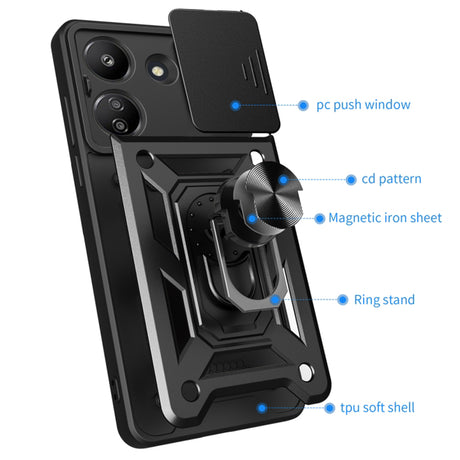 Husa de protectie Techsuit CamShield Series compatibil cu Xiaomi Redmi 13C 5G, Verde
