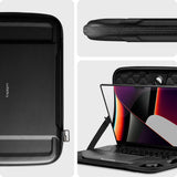 Husa Laptop Spigen Rugged Armor Pouch (AFA04270), 13-14", Poliuretan, Negru
