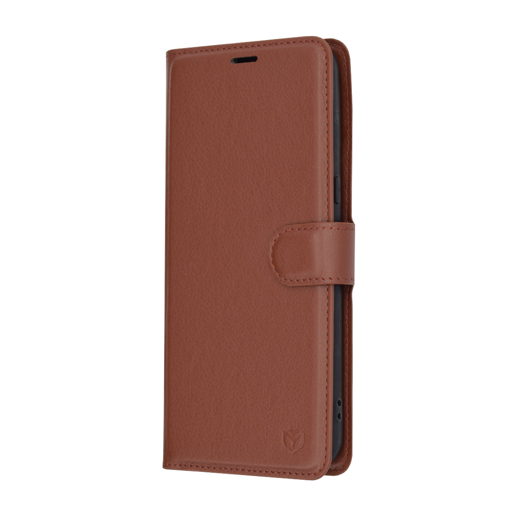 Husa de protectie Techsuit Leather Folio compatibil cu Google Pixel 8 Pro, Maro