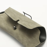 Techsuit Glasses Case (PLSD-01), with Button Close, Negru