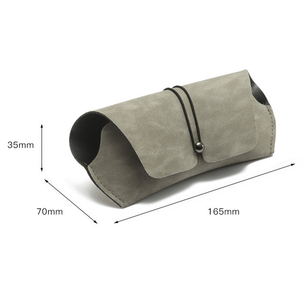 Techsuit Glasses Case (PLSD-01), with Button Close, Negru