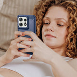 Husa de protectie Techsuit Carbon Silicone compatibil cu Motorola Edge 50 Pro, Negru