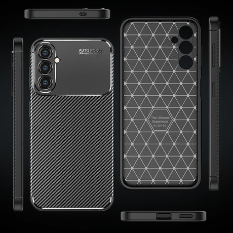 Husa de protectie Techsuit CarbonFiber compatibil cu Samsung Galaxy S24, Negru